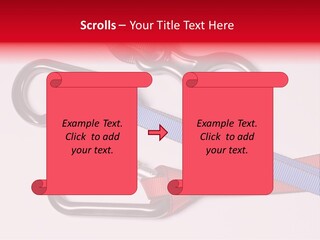 Carabiner Climb Loop PowerPoint Template