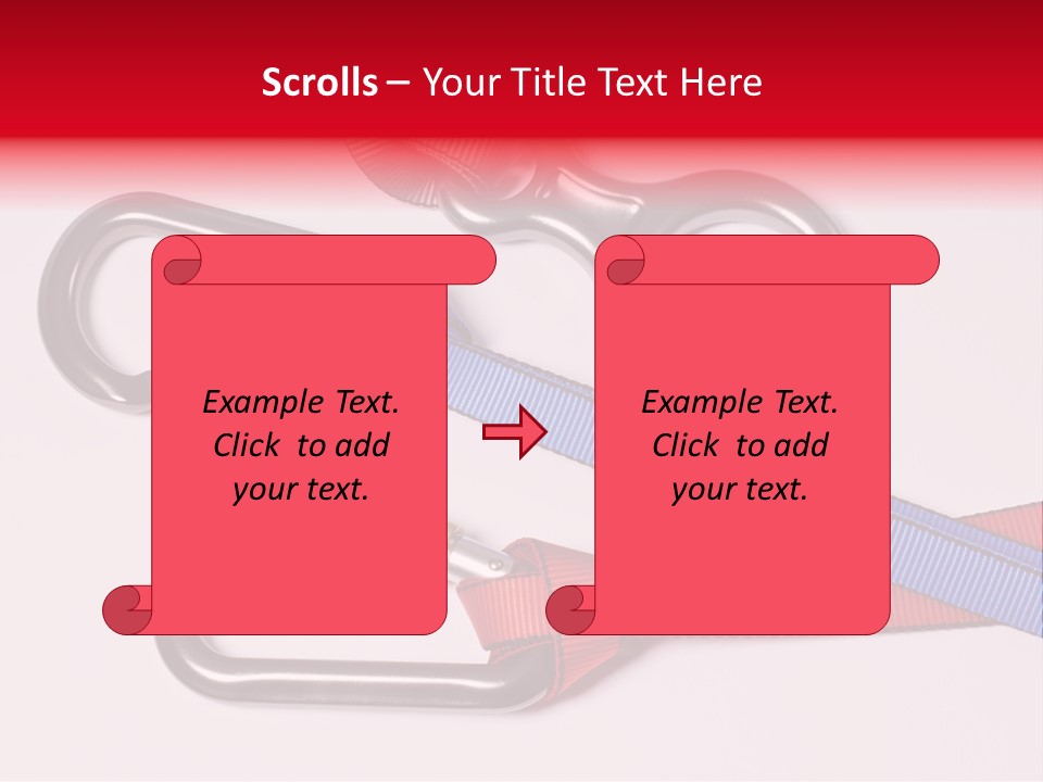 Carabiner Climb Loop PowerPoint Template