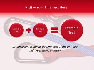 Carabiner Climb Loop PowerPoint Template