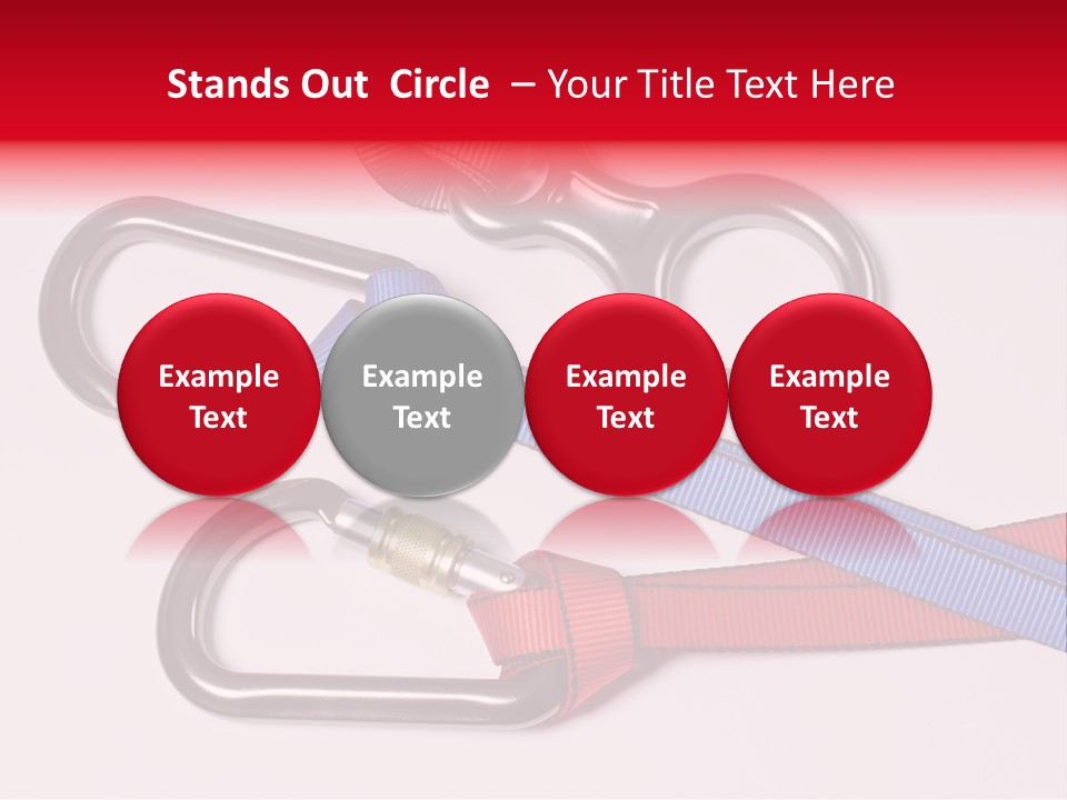Carabiner Climb Loop PowerPoint Template