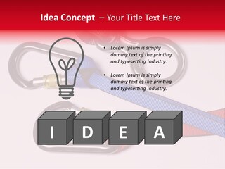 Carabiner Climb Loop PowerPoint Template