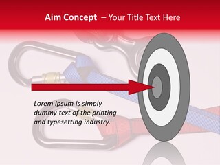 Carabiner Climb Loop PowerPoint Template
