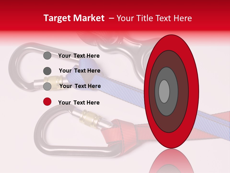 Carabiner Climb Loop PowerPoint Template