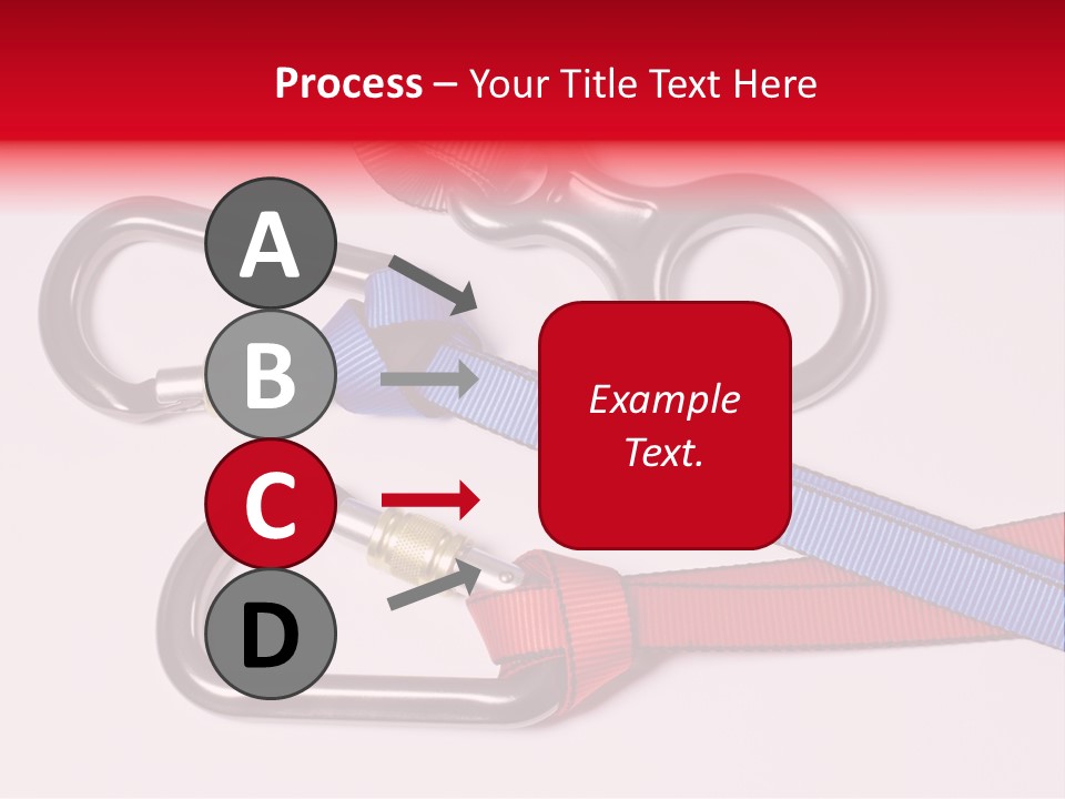 Carabiner Climb Loop PowerPoint Template