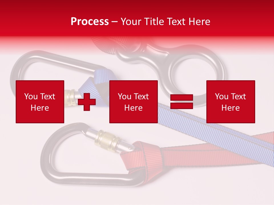 Carabiner Climb Loop PowerPoint Template