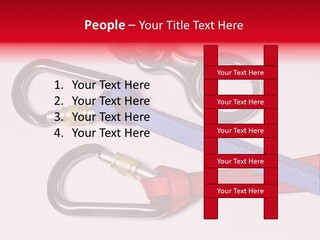 Carabiner Climb Loop PowerPoint Template