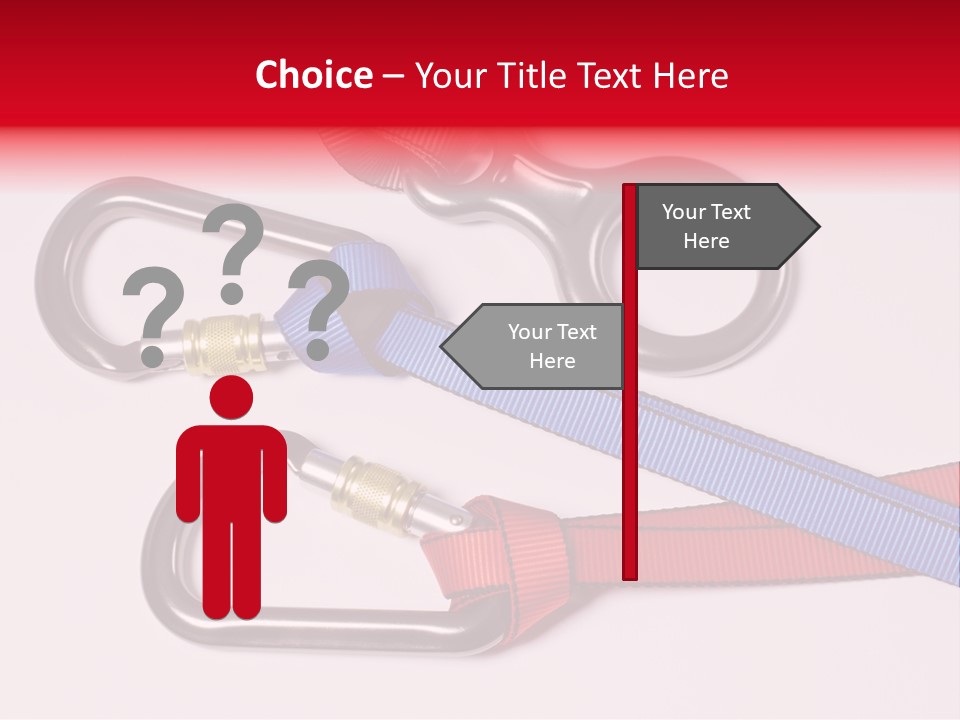 Carabiner Climb Loop PowerPoint Template