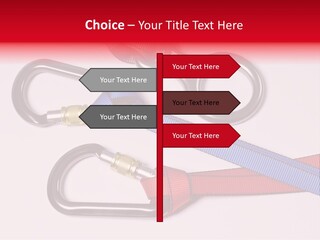 Carabiner Climb Loop PowerPoint Template