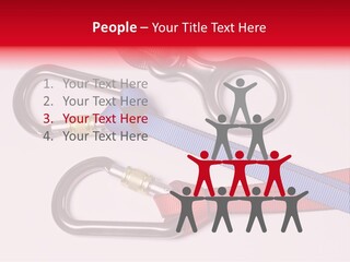 Carabiner Climb Loop PowerPoint Template