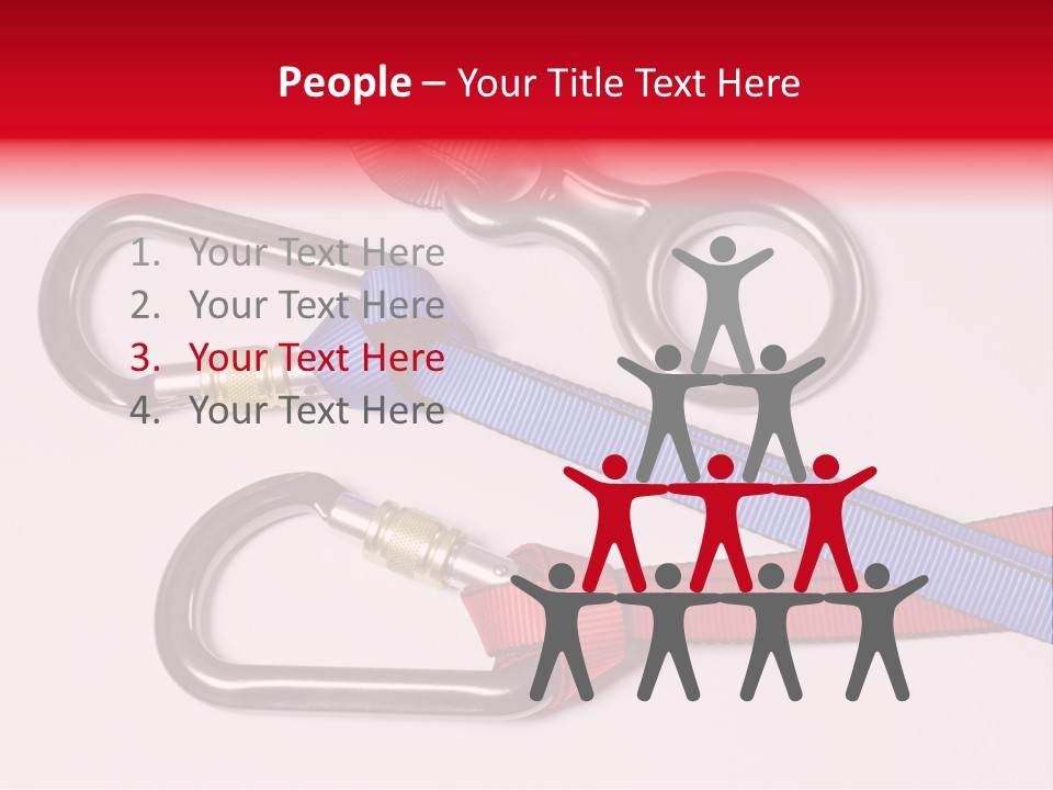 Carabiner Climb Loop PowerPoint Template