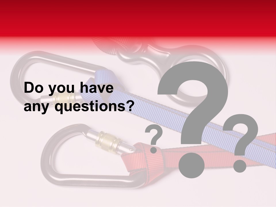 Carabiner Climb Loop PowerPoint Template