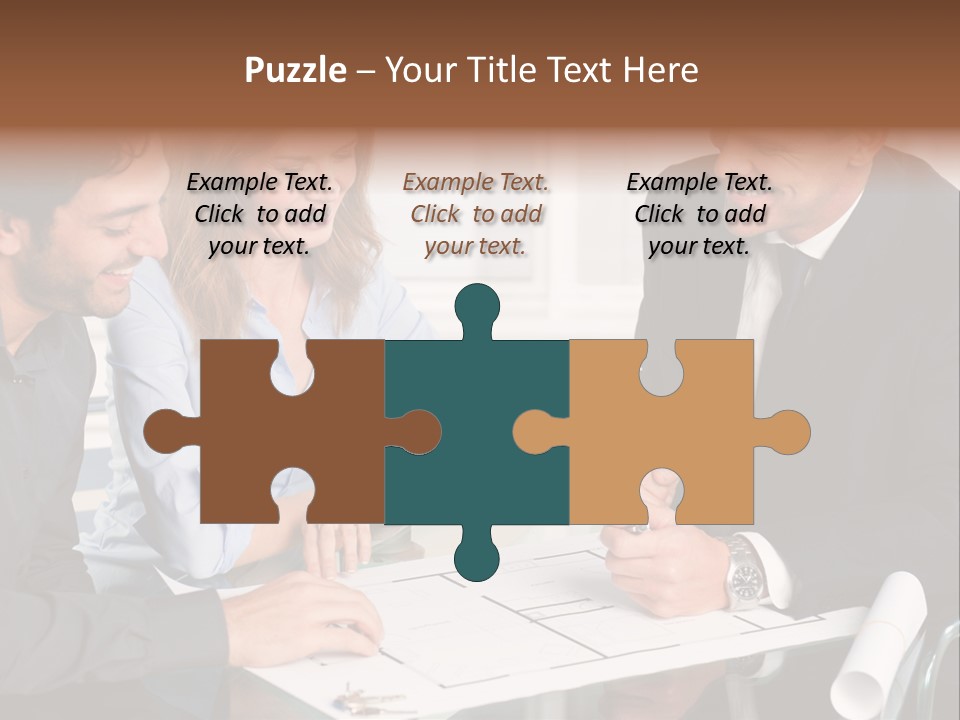 Banking Pointing House PowerPoint Template