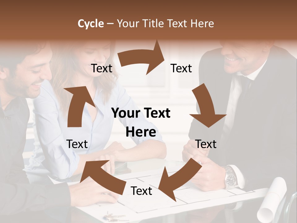 Banking Pointing House PowerPoint Template