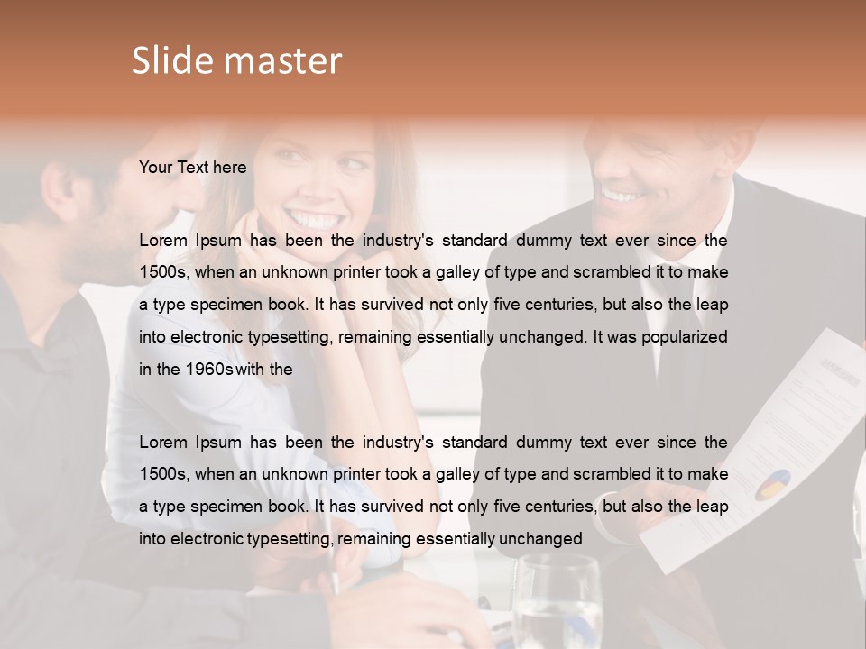 Showing Business Office PowerPoint Template