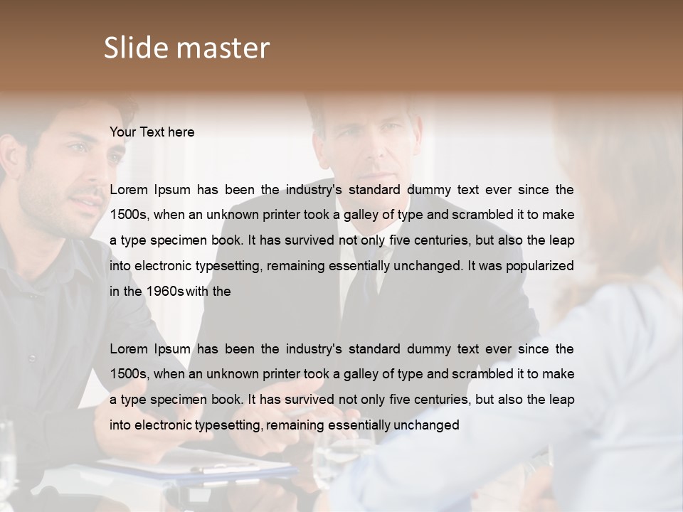 Job Lady Look PowerPoint Template