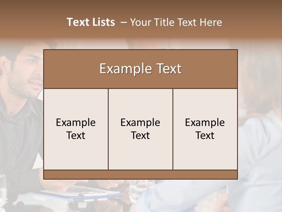 Job Lady Look PowerPoint Template