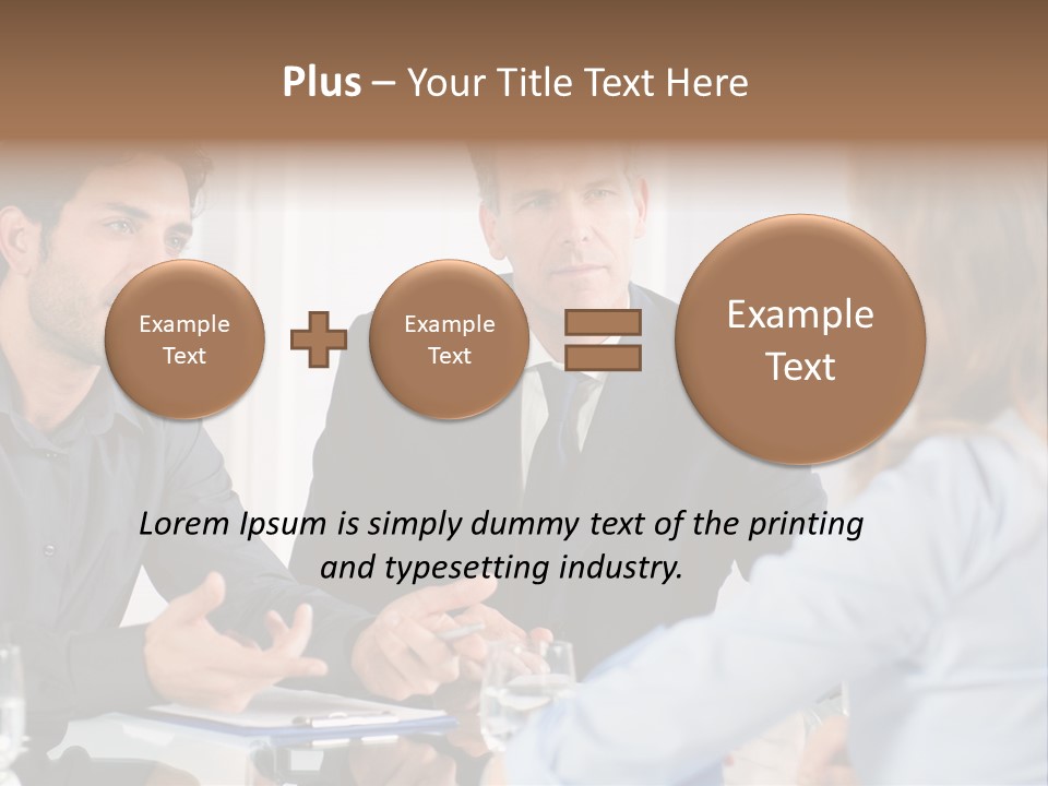 Job Lady Look PowerPoint Template