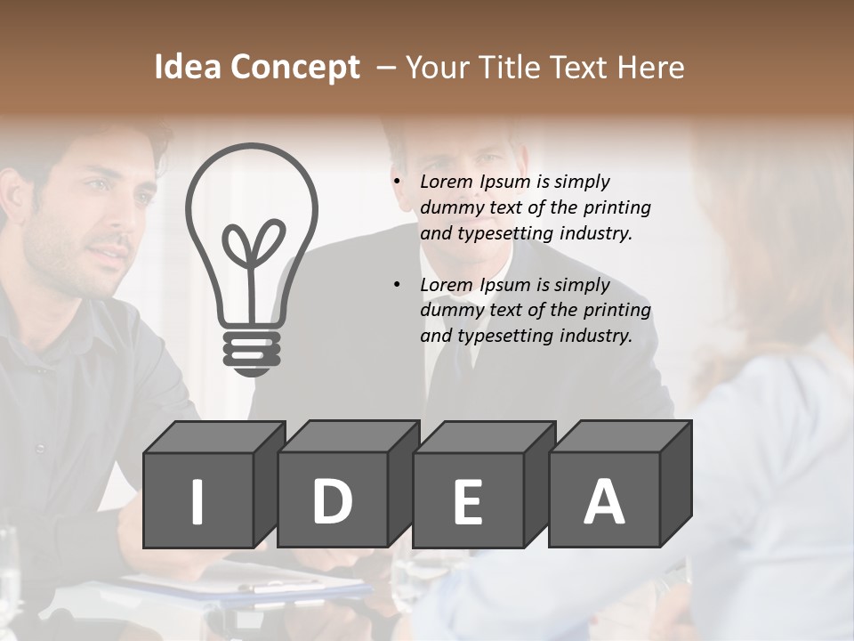 Job Lady Look PowerPoint Template