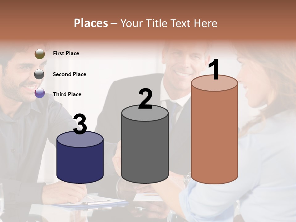 Hispanic Smile Handshake PowerPoint Template