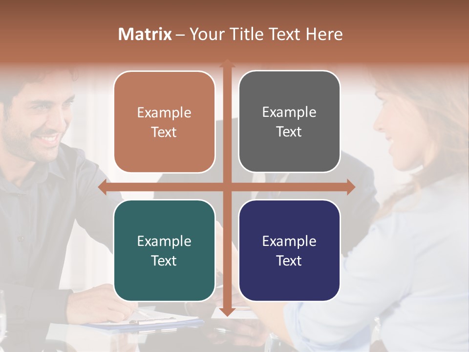 Hispanic Smile Handshake PowerPoint Template