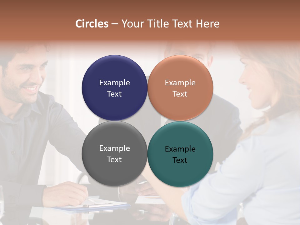 Hispanic Smile Handshake PowerPoint Template