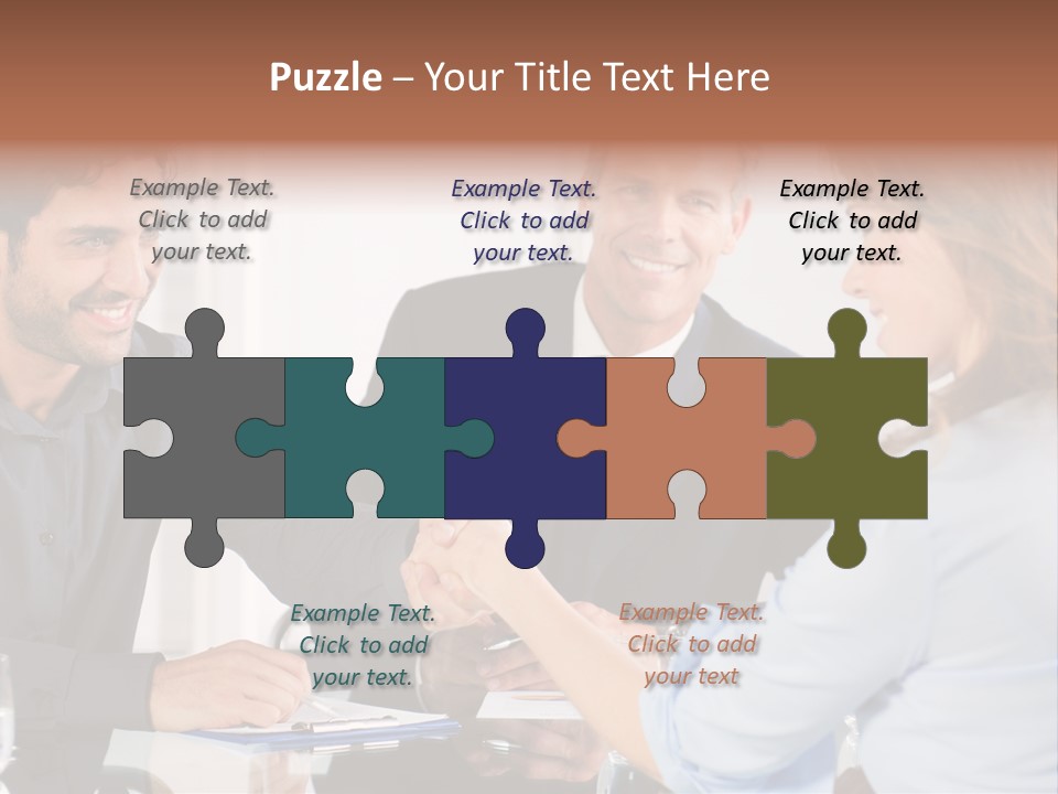 Hispanic Smile Handshake PowerPoint Template