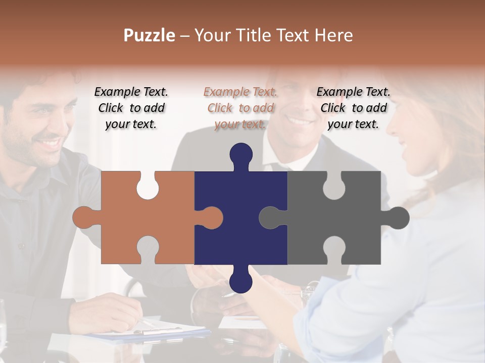 Hispanic Smile Handshake PowerPoint Template