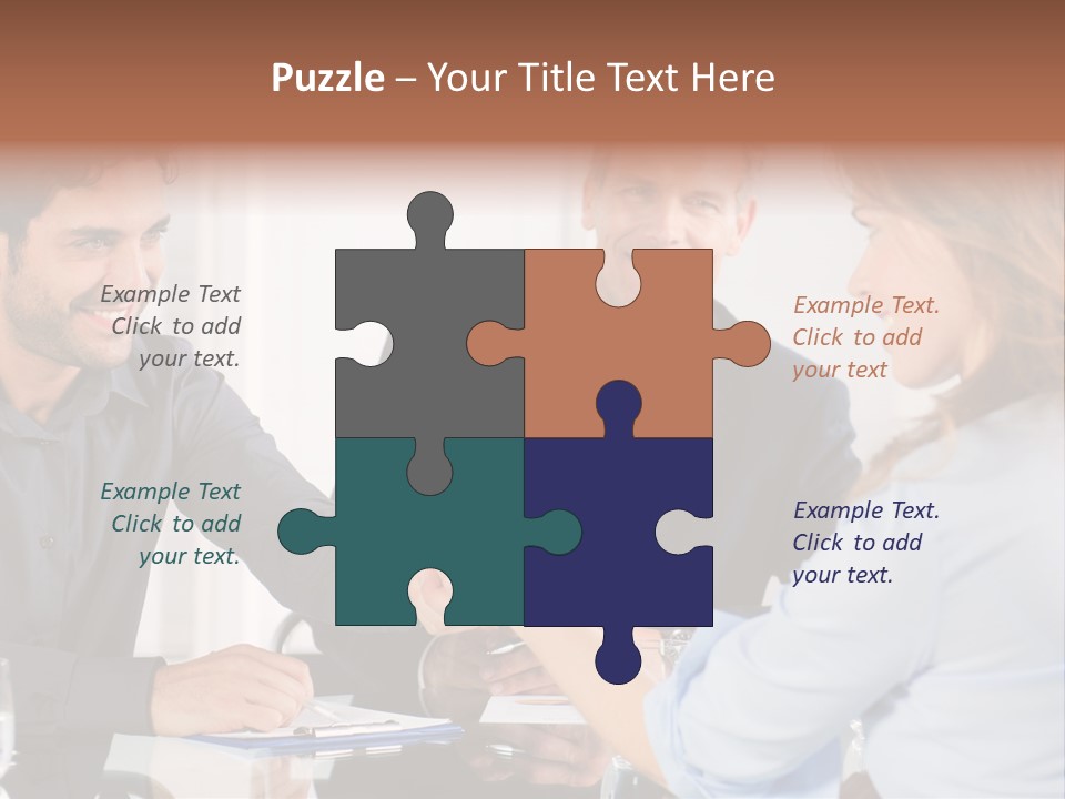 Hispanic Smile Handshake PowerPoint Template