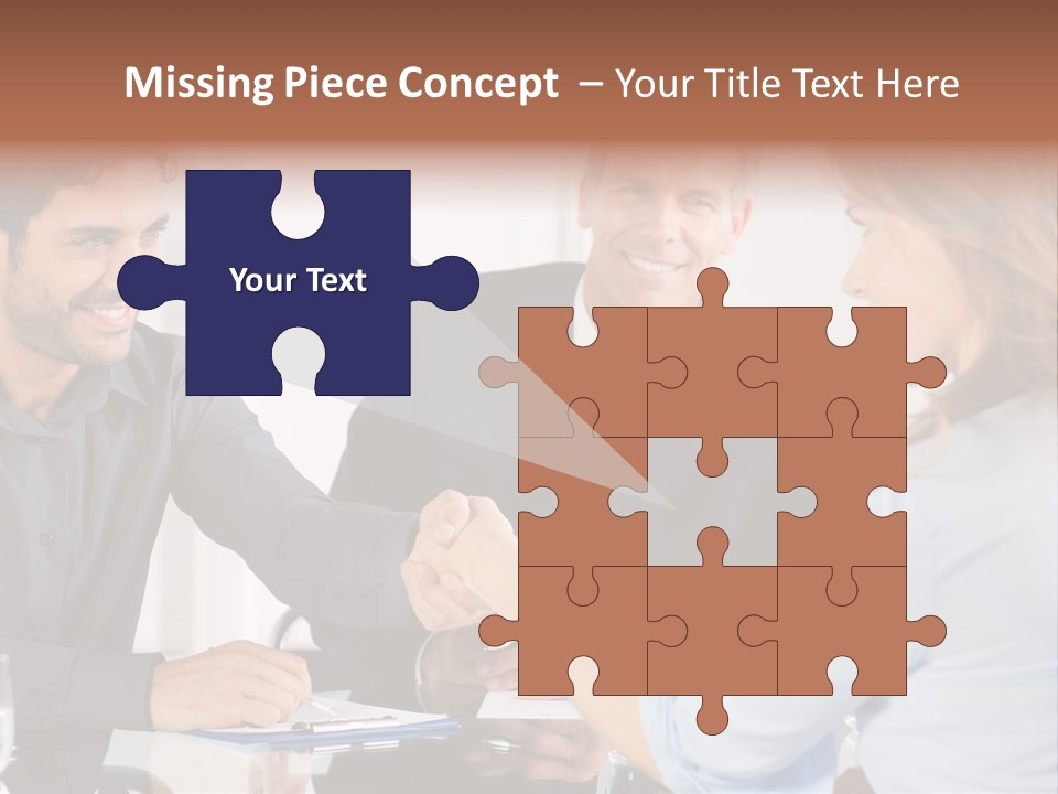 Hispanic Smile Handshake PowerPoint Template