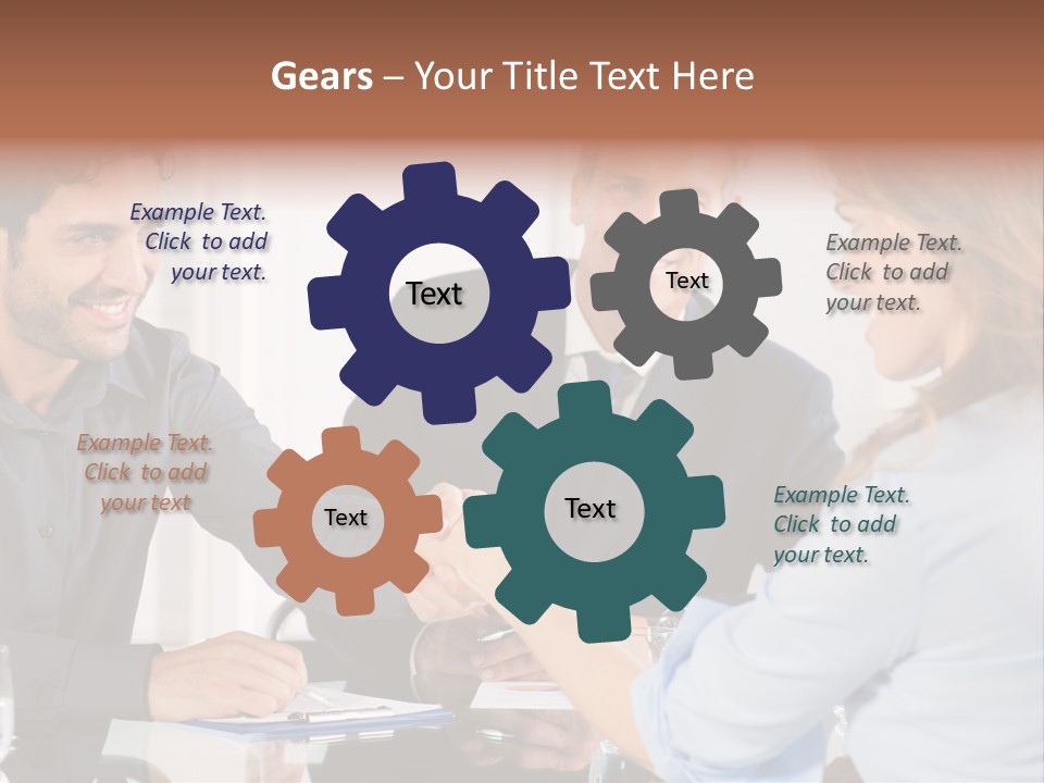 Hispanic Smile Handshake PowerPoint Template