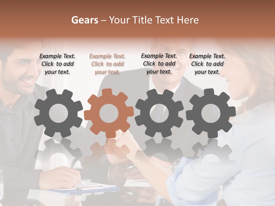 Hispanic Smile Handshake PowerPoint Template