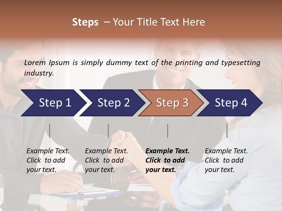 Hispanic Smile Handshake PowerPoint Template