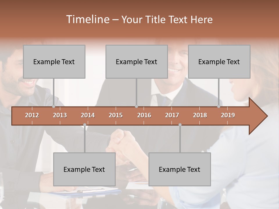 Hispanic Smile Handshake PowerPoint Template
