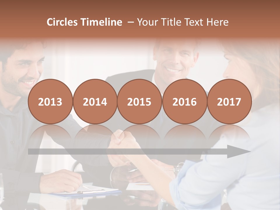 Hispanic Smile Handshake PowerPoint Template