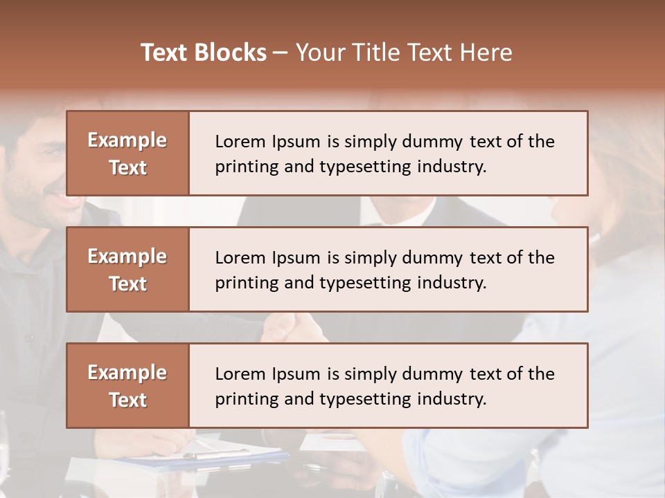 Hispanic Smile Handshake PowerPoint Template