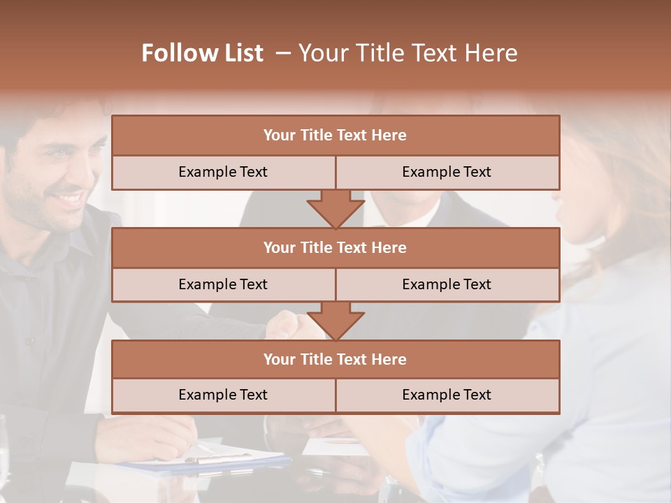 Hispanic Smile Handshake PowerPoint Template