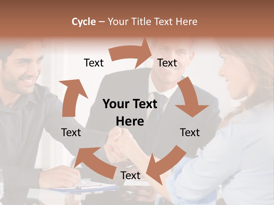 Hispanic Smile Handshake PowerPoint Template