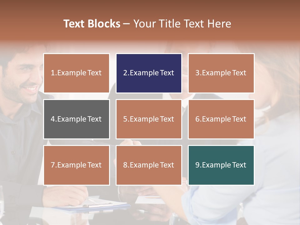 Hispanic Smile Handshake PowerPoint Template