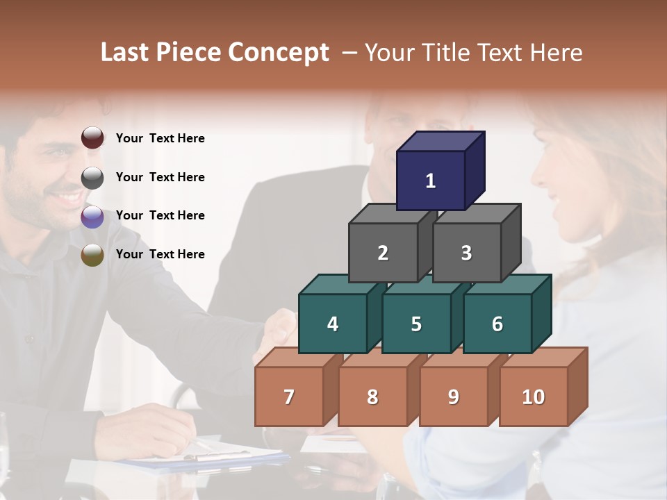 Hispanic Smile Handshake PowerPoint Template