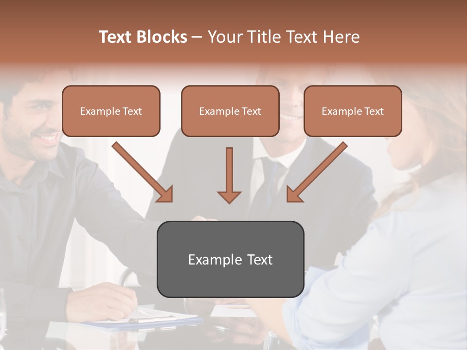 Hispanic Smile Handshake PowerPoint Template