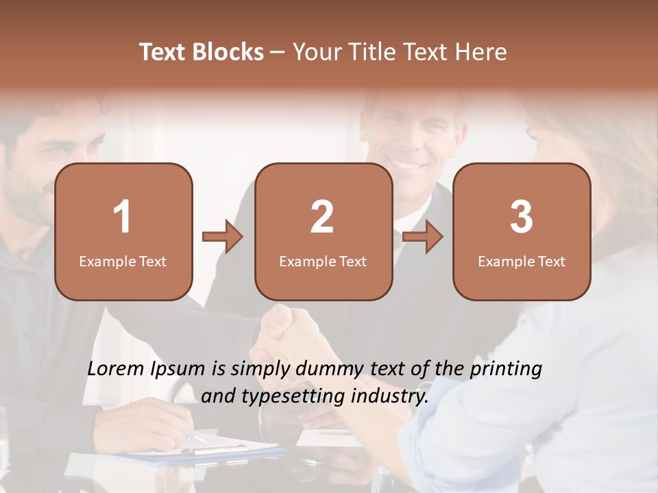 Hispanic Smile Handshake PowerPoint Template