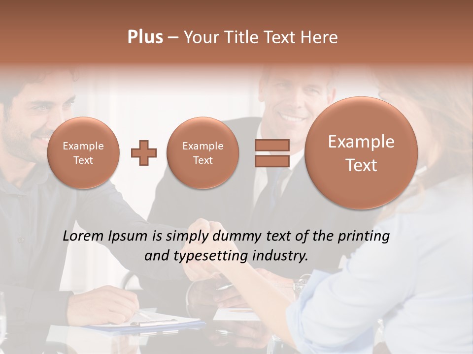 Hispanic Smile Handshake PowerPoint Template