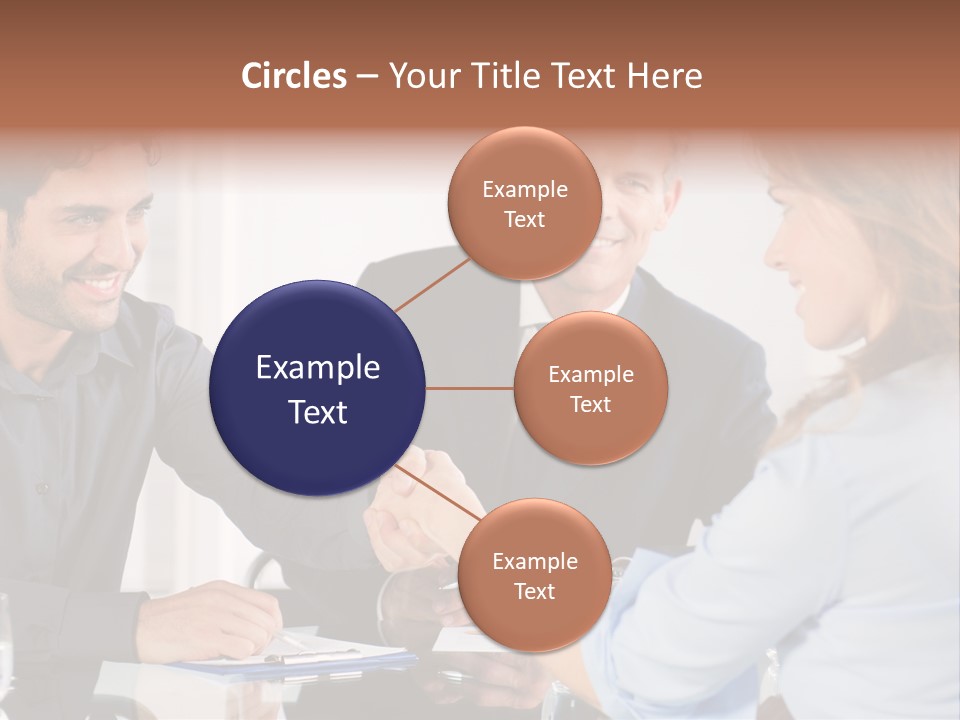Hispanic Smile Handshake PowerPoint Template