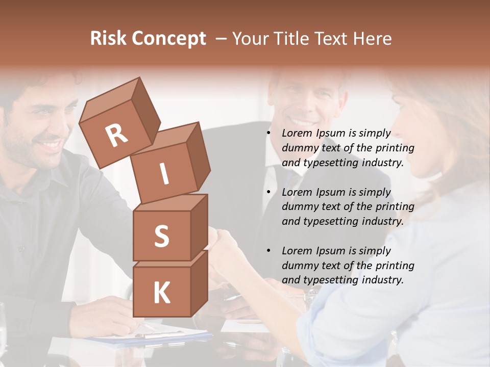 Hispanic Smile Handshake PowerPoint Template