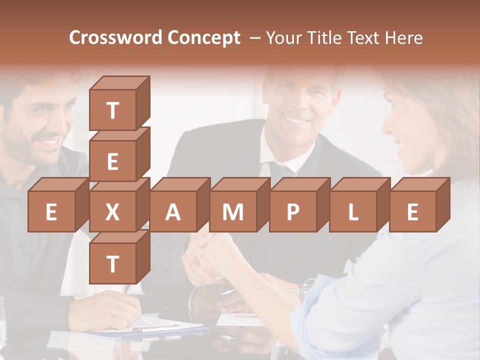 Hispanic Smile Handshake PowerPoint Template