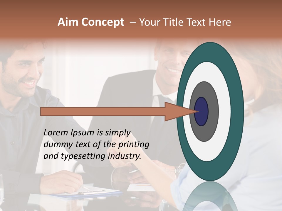 Hispanic Smile Handshake PowerPoint Template