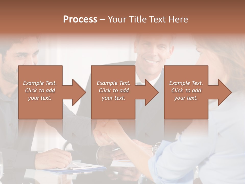 Hispanic Smile Handshake PowerPoint Template