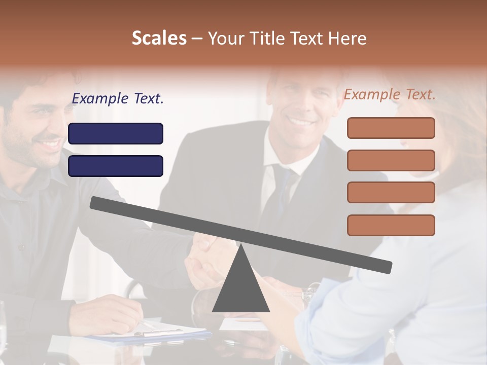 Hispanic Smile Handshake PowerPoint Template