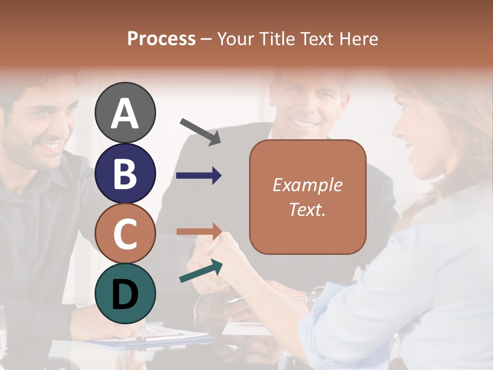 Hispanic Smile Handshake PowerPoint Template