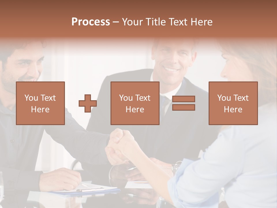 Hispanic Smile Handshake PowerPoint Template